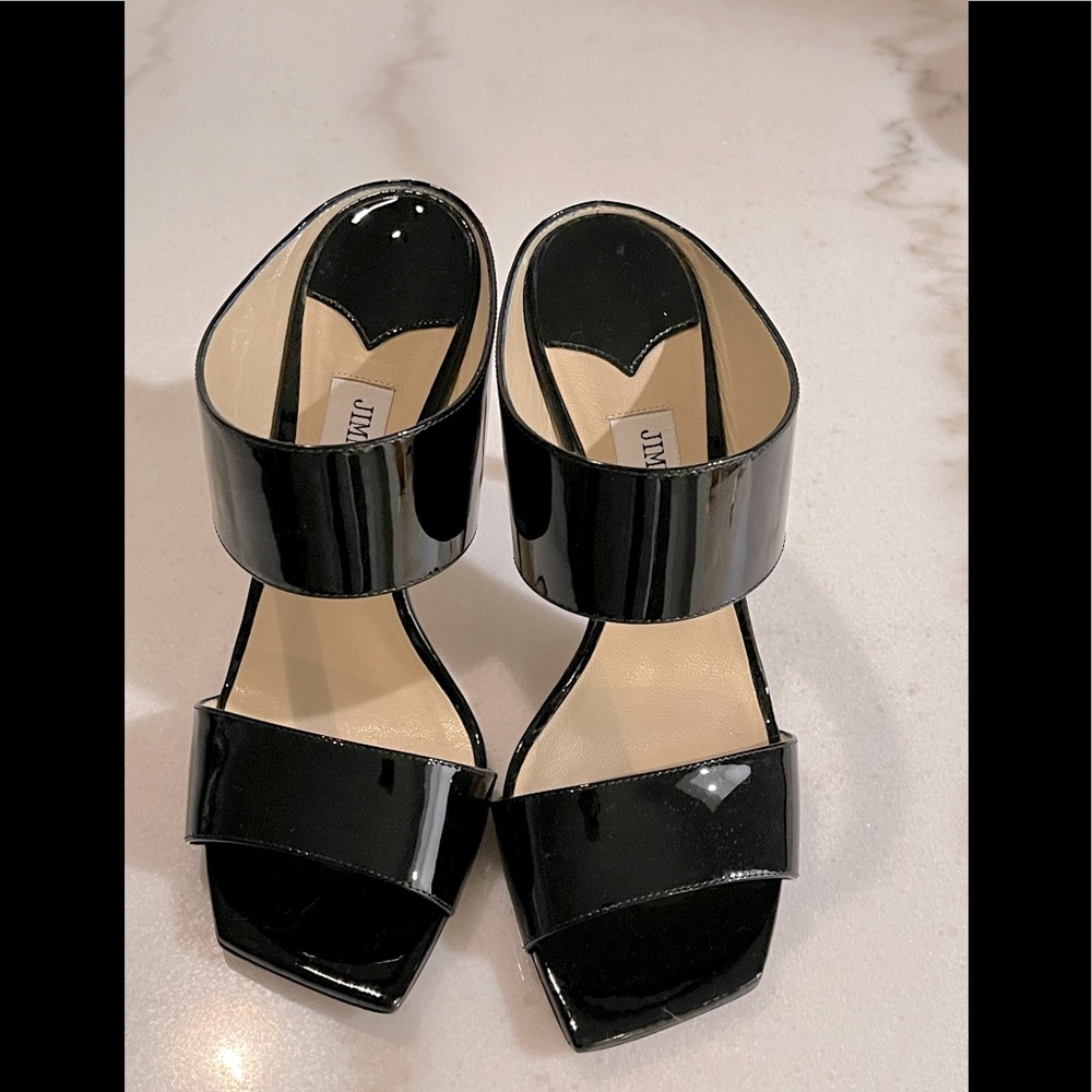 100% Authentic Jimmy Choo patent black 37